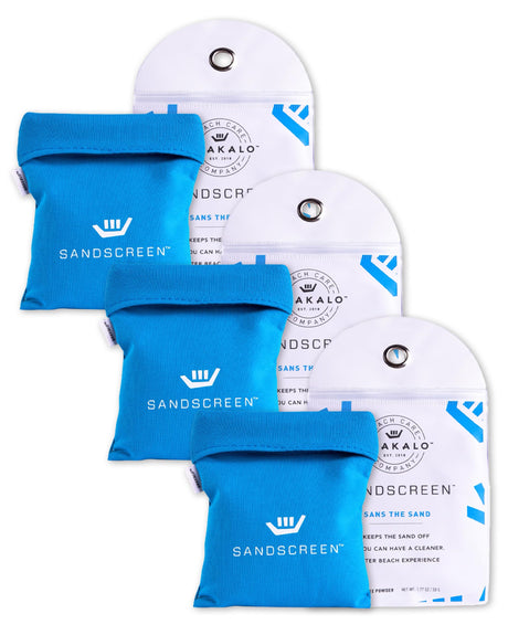 SANDSCREEN Sand Removal Bag | The Original Sand Remover | Talc-Free and Reef Friendly | Fresh, Clean and Sand Free | Great for The Whole Family!(Pack of 1)