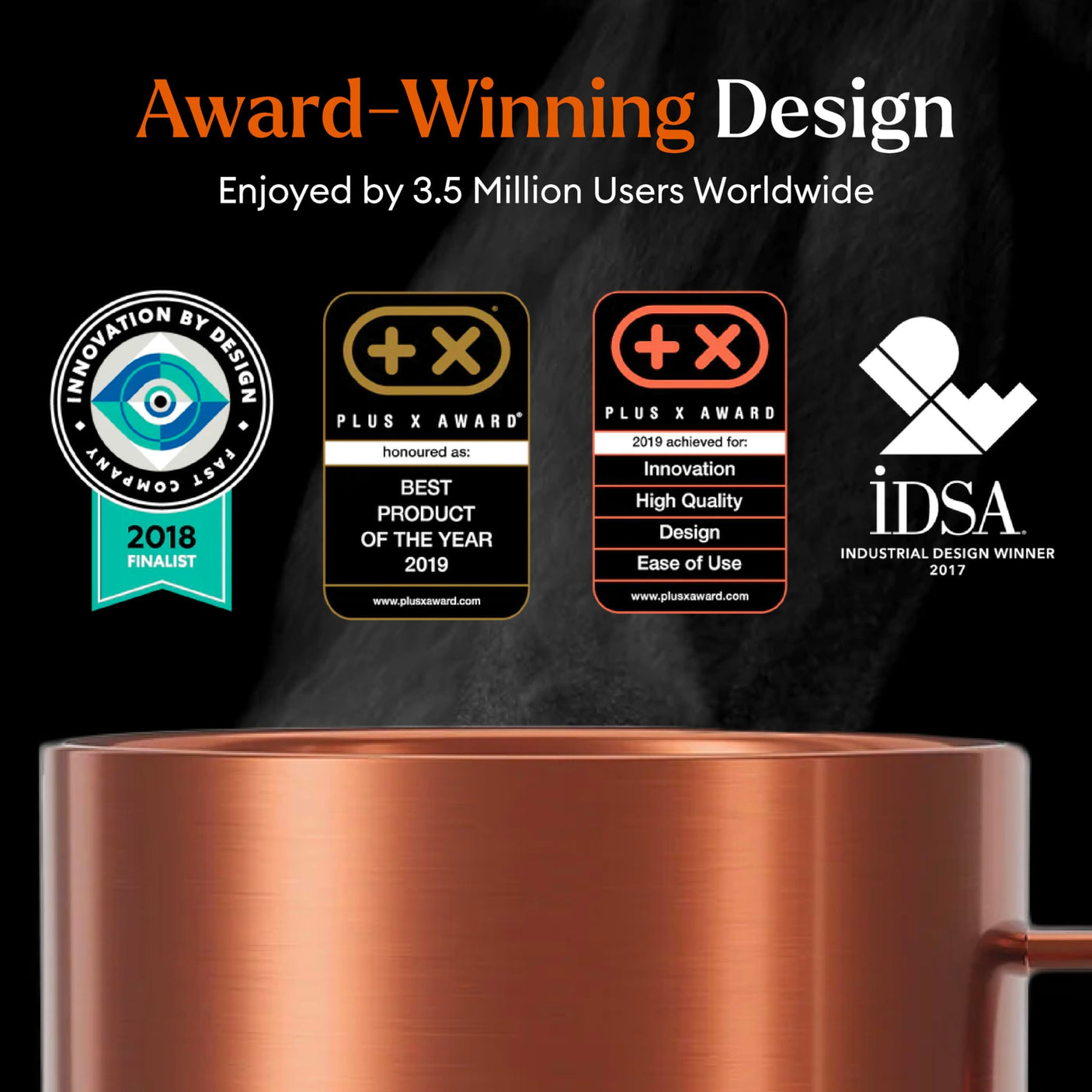 Ember Temperature Control Smart Mug 2, 14 Oz, App-Controlled Heated Coffee Mug with 80 Min Battery Life and Improved Design, White