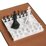 Chess Pop Up Card, Blank Chess Card With Envelop, Chess Birthday Card, Card for Dad, Son, Happy Birthday Dad Card, Happy Anniversary Card For Husband, Retirement, Card for Mom, Chess Gifts