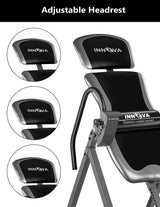Innova Inversion Table with Adjustable Headrest, Reversible Ankle Holders, and 300 lb Weight Capacity