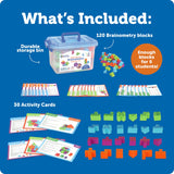 Learning Resources STEM Explorers Brainometry - 3d Puzzle, Brain Games, Brainteaser, Building Logic Toys, Gifts For Boys and Girls, Fine Motor Skills , Pattern Blocks, Math Manipulatives