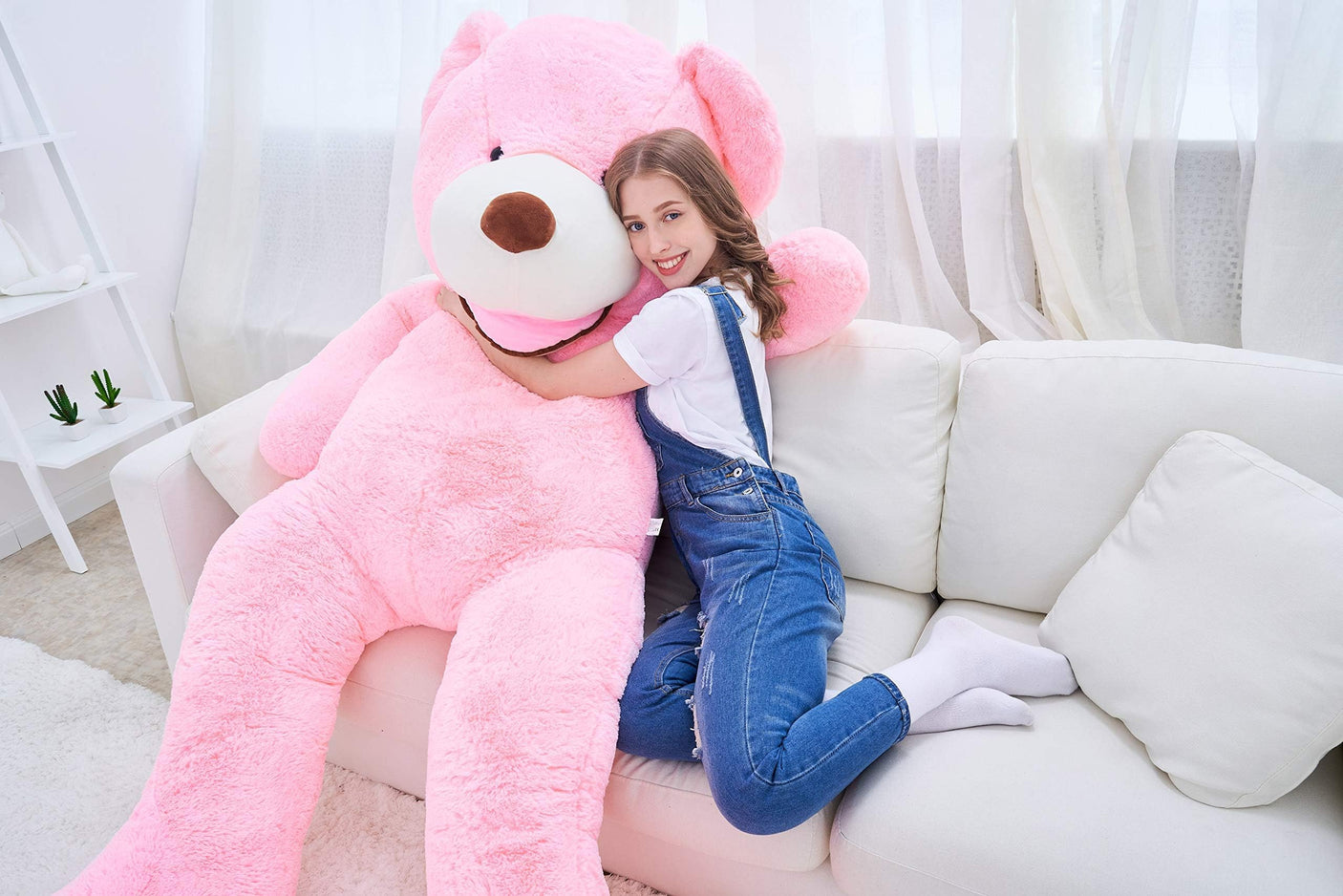 IKASA Giant Teddy Bear Plush Toy Stuffed Animals(Brown,78 inches)