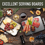 SNOWCLAD Stainless Steel Cutting Board,Double Sided Steel Cutting Boards for kitchen,Stainless Steel/Wheat straw pp Large Board for meat,non toxic Chopping,16 * 11 Inch,Dishwasher Safe