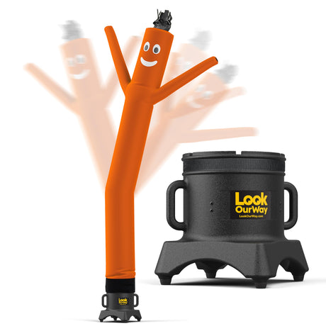 LookOurWay Air Dancers Wacky Waving Inflatable Tube Man Set - 10 Feet Tall Inflatable Dancing Man with Blower - Red