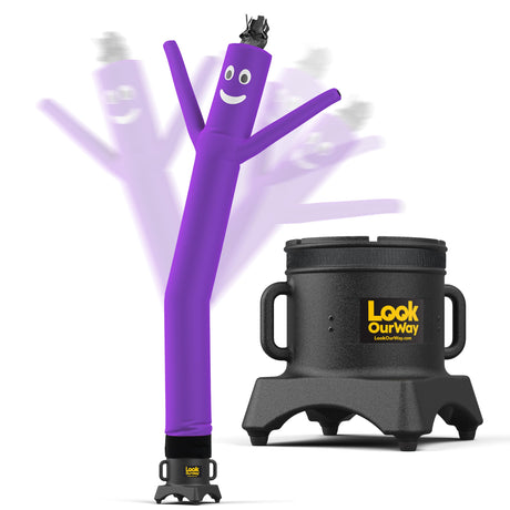 LookOurWay Air Dancers Wacky Waving Inflatable Tube Man Set - 10 Feet Tall Inflatable Dancing Man with Blower - Red