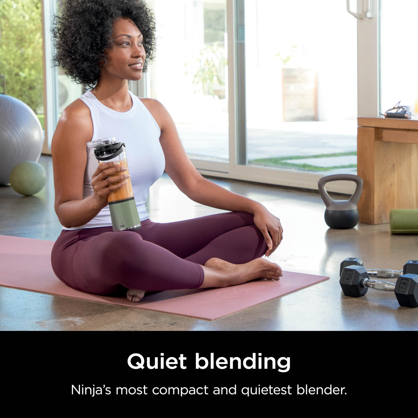 Ninja BC155PS Blast Two-Pack Portable Blender, Cordless, 18oz. Vessel, Personal Blender-for Shakes & Smoothies, BPA Free, Leakproof-Lid & Sip Spout, Rechargeable, Dishwasher Safe Parts, Peach & Stone