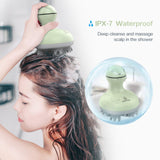 COMFIER Electric Cordless Hair Scalp Massager with Kneading 84 Massage Nodes, Handheld Portable Head Scratcher Massager for Hair Growth, Deep Clean and Stress Relax, Gifts for Men Dad