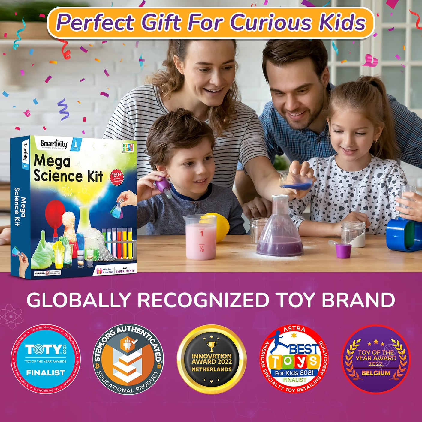 Smartivity Glow Magic Science Kit for Kids Ages 6-7-8-9-10-11-12 Years | 20 Amazing Science Experiments I Birthday Gifts for Boys & Girls | STEM Kit Toy for 6-12 Years Old