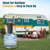 5-Gallon Water Bottle Pump Dispenser: YISH Electric Water Dispenser Pump for Bottled Water Foldable Drinking Water Pump USB-Charing Water Bottle Dispenser Automatic Water Gallon Pump