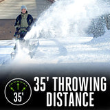 EGO POWER+ 24" Electric Snow Blower, Cordless Self-Propelled 2-Stage, Includes (2) 56 V 7.5Ah Batteries and Dual Port Charger - SNT2405