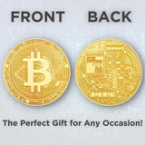 Collector's Edition Bitcoin Coin - Commemorative Cryptocurrency Collectible in Protective Acrylic Display Case - Perfect for Crypto Enthusiasts, Coin Collectors, and Gifts