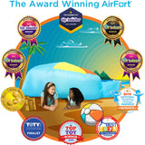 The Original Patented AirFort - Build A Fort in 30 Seconds, Inflatable Fort for Kids, Play Tent for 3-14 Years, A Playhouse Where Imagination Runs Wild, Fan not Included (Starry Night)