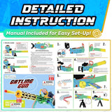 ArtCreativity Dart Gun Super Powerful Electronic Gatling Toy Gun for Kids, Mini Gun Rapid Toy Machine Gun with Foam Dart Blaster, Kids Revolving Toy Minigun with Automatic and Manual Mode