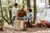 Solo Stove Bonfire with Stand | 19.5" Smokeless Fire Pit, Removable Ash Pan | Portable Stainless Steel Wood Burning Outdoor Fireplace, Ideal for 4–6 People, 21.75 lbs