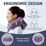 Travel Pillow with Extra Large Hood for Airplane Long Flights Privacy and Comfort Memory Foam with Velvet Cover for Road Trip Head&Neck Support for Plane Office Cars Sleeping & Rest (Pink)