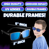 Spy Glasses for Kids in Bulk - (Pack of 3) Spy Sunglasses Rear View to See Behind You, for Fun Party Favors, Spy Gear Detective Gadgets Gift for Boys & Girls Great for Goodie Bags, Carnival Prizes