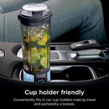 Ninja BC155PS Blast Two-Pack Portable Blender, Cordless, 18oz. Vessel, Personal Blender-for Shakes & Smoothies, BPA Free, Leakproof-Lid & Sip Spout, Rechargeable, Dishwasher Safe Parts, Peach & Stone