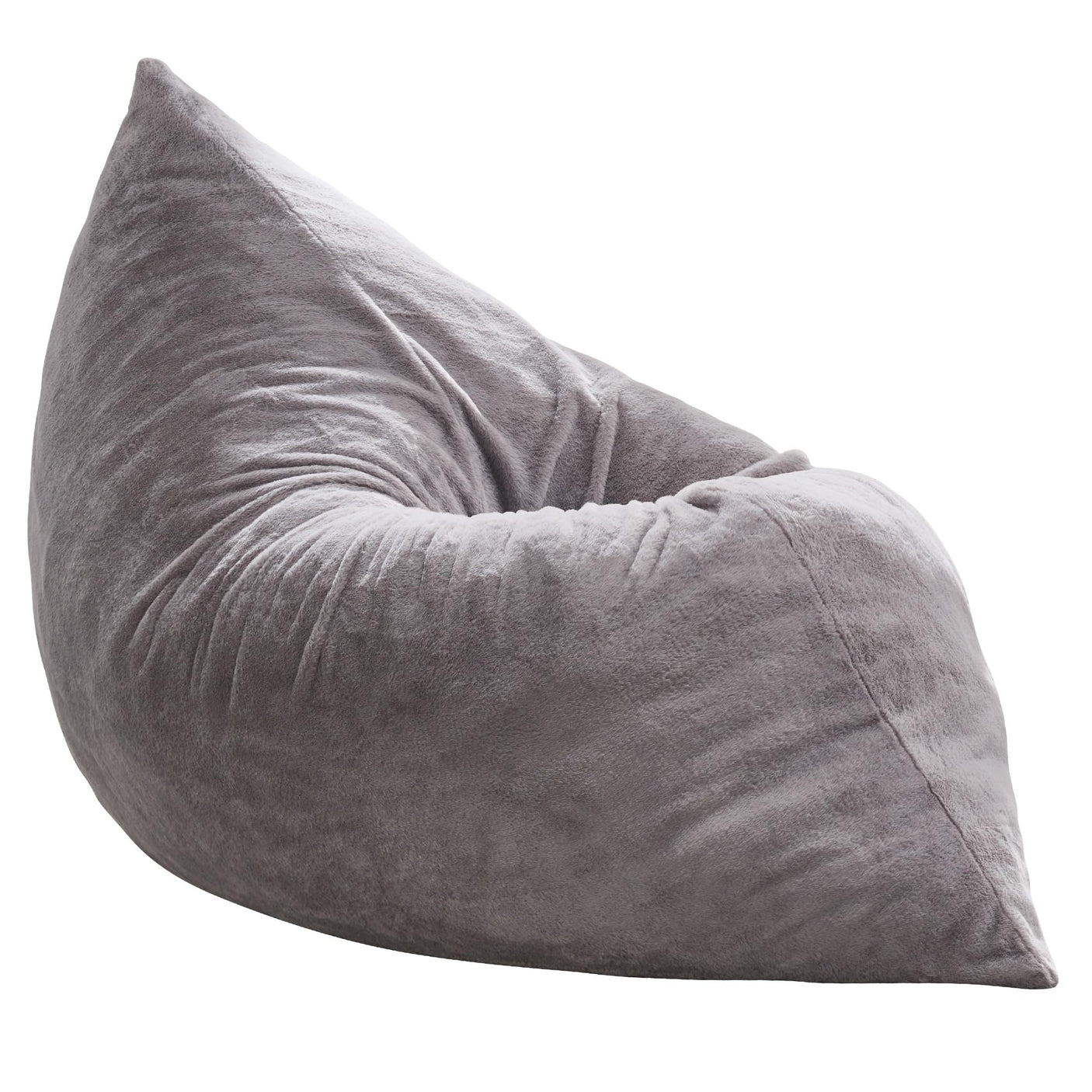 Hobestluk 3 in 1 Bean Bag Chair Giant Bean Bag Chairs Convertible Bean Bag Floor Cushion with Machine Washable Cover, Beanbag Chairs for Adult (Dark Grey)
