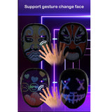 Depointer Life Led Mask with Rechargeable Bluetooth-compatible App Controlled, Customizable led mask, Lighted Face Transforming Mask, unisex-Adult