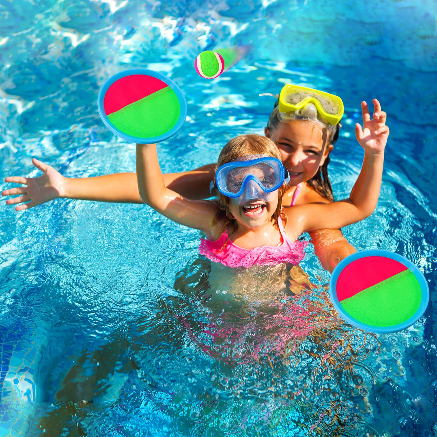 Ayeboovi Toss and Catch Ball Game Outdoor Toys for Kids Yard Games Beach Toys Outside Games for 3 4 5 6 7 8 9 10 Year Old Boys Girls (Upgraded)