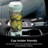 Ninja BC155PS Blast Two-Pack Portable Blender, Cordless, 18oz. Vessel, Personal Blender-for Shakes & Smoothies, BPA Free, Leakproof-Lid & Sip Spout, Rechargeable, Dishwasher Safe Parts, Peach & Stone