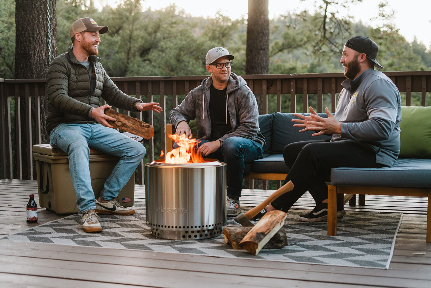 Solo Stove Bonfire with Stand | 19.5" Smokeless Fire Pit, Removable Ash Pan | Portable Stainless Steel Wood Burning Outdoor Fireplace, Ideal for 4–6 People, 21.75 lbs