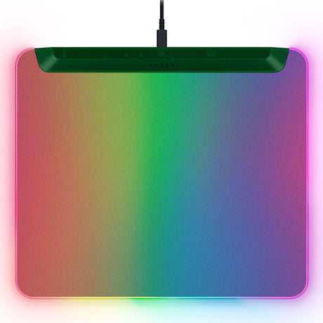 Razer Firefly V2 Pro Fully Illuminated RGB Gaming Mouse Mat: Backlit Design - 15 Zone Chroma Lighting - USB 2.0 Port - Detachable USB Type C Cable - Micro Textured Surface - Anti Slip Base