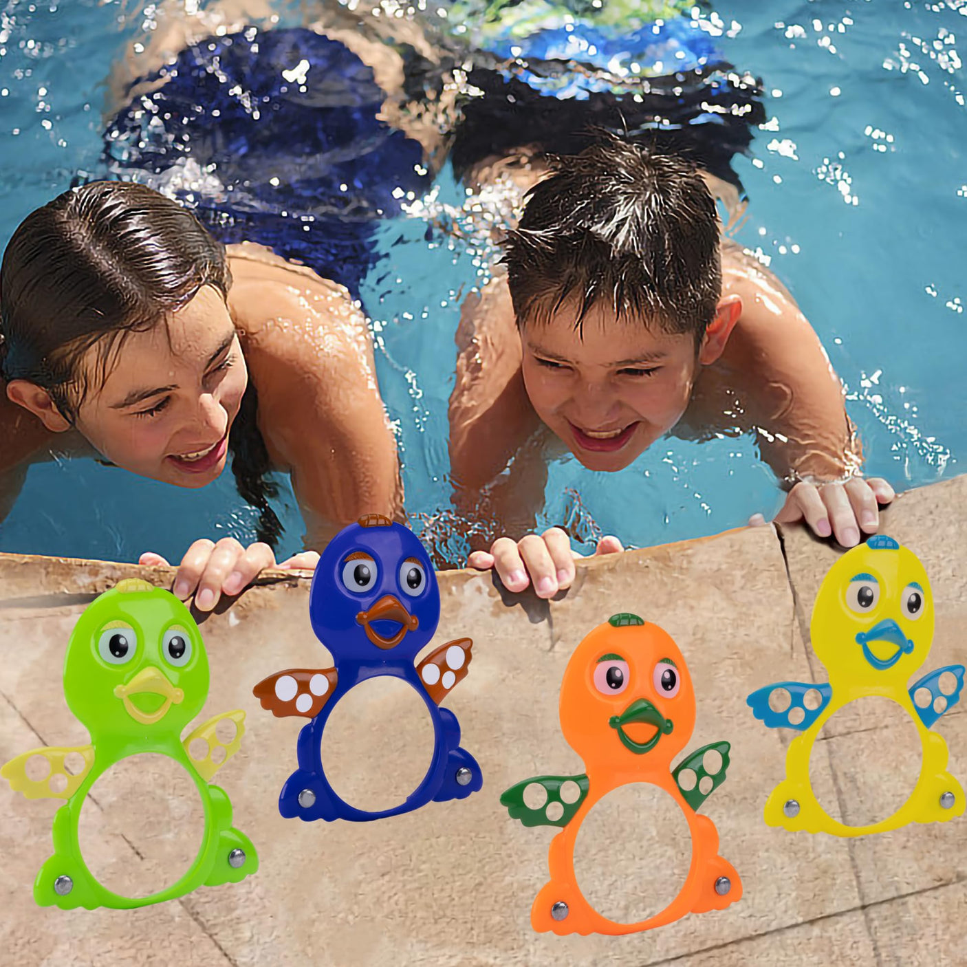 Summer Pool Toys Underwater Diving Games Dive Sticks Duck 3-Pack