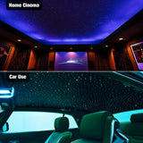 CHINLY Two-Color 1000pcs Twinkle Starlight Headliner Kit 1000 Piece Star Lights for Car,13.1ft Car Star Lights,APP RGBW Fiber Optic Lights Starlights Headliner Kit for Home Theater