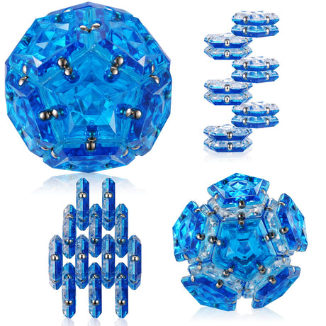 Magnetic Fidget Sphere Stress Relief Toys for Adults Kids, Anxiety Sensory Fidget Toys with Strong Neodymium Magnets, Desk ADHD Focus Tool Gift for Men Women (2.67'' Travel-Safe Toy Ball)