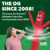 LookOurWay Air Dancers Wacky Waving Inflatable Tube Man Set - 10 Feet Tall Inflatable Dancing Man with Blower - Red