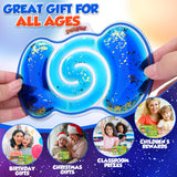Squishy Sensory Toys for Kids - 4 Pack Fidget Toy Sensory Maze for Autism - Stress Relief Toys for Calm Down - Squeeze Fidget Toy Filled Goo, Glitter, Prizes for Kids Classroom,Classroom Must Haves