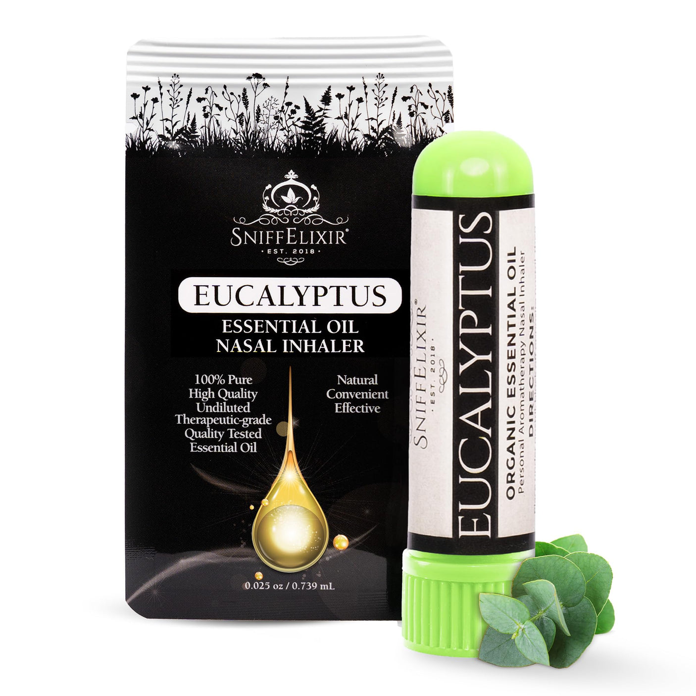 Nasal Stick Inhaler Lavender Nasal Aromatherapy Inhaler - Natural Essential Oil Inhaler for Calm Mind, Mood Boost Nausea Inhaler Relaxation Gifts Nasal Inhaler Stick Portable Nasal Inhalers for Adults