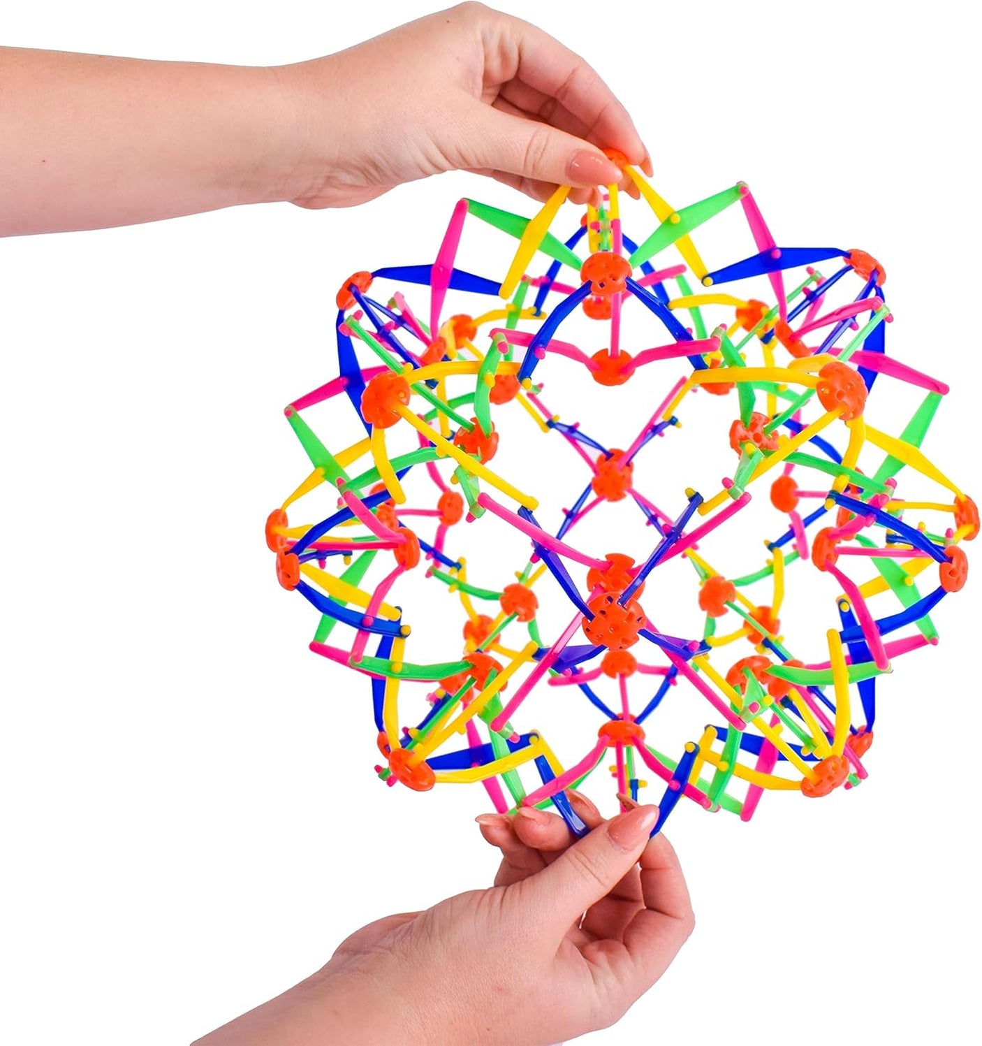 Sunny Days Entertainment Expandable Ball – Breathing Toy Sphere for Kids & Adults – Expands from 6.5’’ to 13"