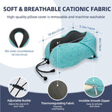 Travel Pillow with Extra Large Hood for Airplane Long Flights Privacy and Comfort Memory Foam with Velvet Cover for Road Trip Head&Neck Support for Plane Office Cars Sleeping & Rest (Pink)