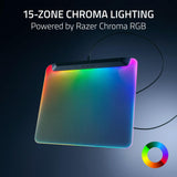 Razer Firefly V2 Pro Fully Illuminated RGB Gaming Mouse Mat: Backlit Design - 15 Zone Chroma Lighting - USB 2.0 Port - Detachable USB Type C Cable - Micro Textured Surface - Anti Slip Base