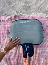 Ballast Beach Pillow – Comfy, Durable & Compact, Stays Put on Windy Beaches with Patented Sand Pouch, Inflatable Pillow for Beaches, Pools, Camping, Festivals and Travel (Island Paradise)
