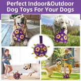 QDAN Premium Dog Toys Balls, Dog Soccer Ball with Straps, Dog Birthday Gifts, Herding Ball, Durable Balls for Small Medium Pet, Puppy Outdoor Toy, Pet Training Soccer Ball, World Cup Soccer (6 Inch)