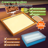 Light Table for Kids-Sand Painting Light Box Sand Art Kits Light Table Toys for Boys and Girls, 16" (Blue)
