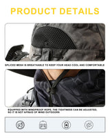 Wide Brim Solar Fan Outdoor Fishing Hat, Solar & USB Powered, Summer UV Protection Outdoor Fishing Hats UPF 50
