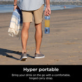 Ninja BC155PS Blast Two-Pack Portable Blender, Cordless, 18oz. Vessel, Personal Blender-for Shakes & Smoothies, BPA Free, Leakproof-Lid & Sip Spout, Rechargeable, Dishwasher Safe Parts, Peach & Stone