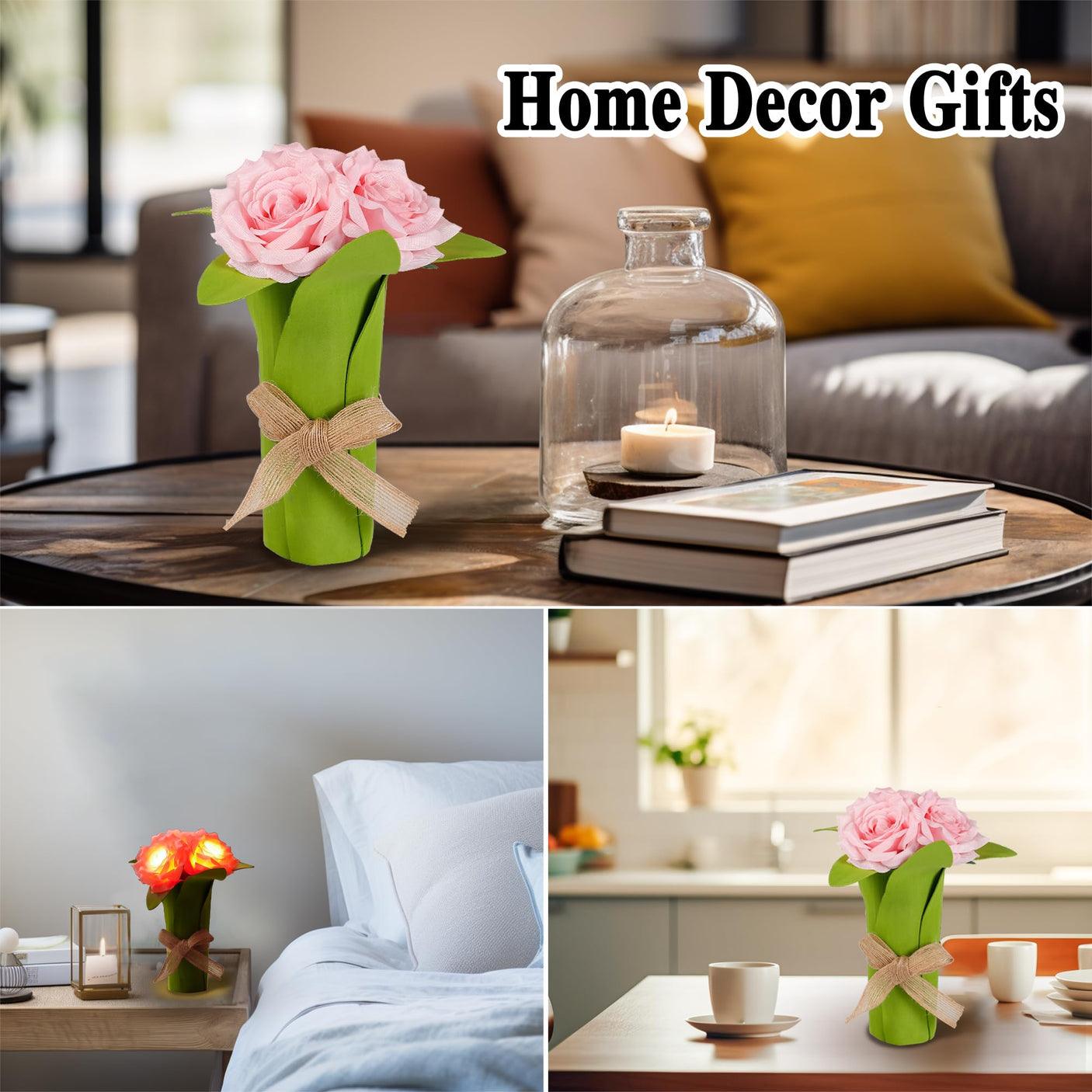 Sunflower LED Lamp for Women, Mother's Day Ideal for Bedroom Decor Sunflower Gifts for Mom Grandma Teacher Aunt Girlfriends Coworker Friend Wife Mothers Anniversary Birthday Christmas