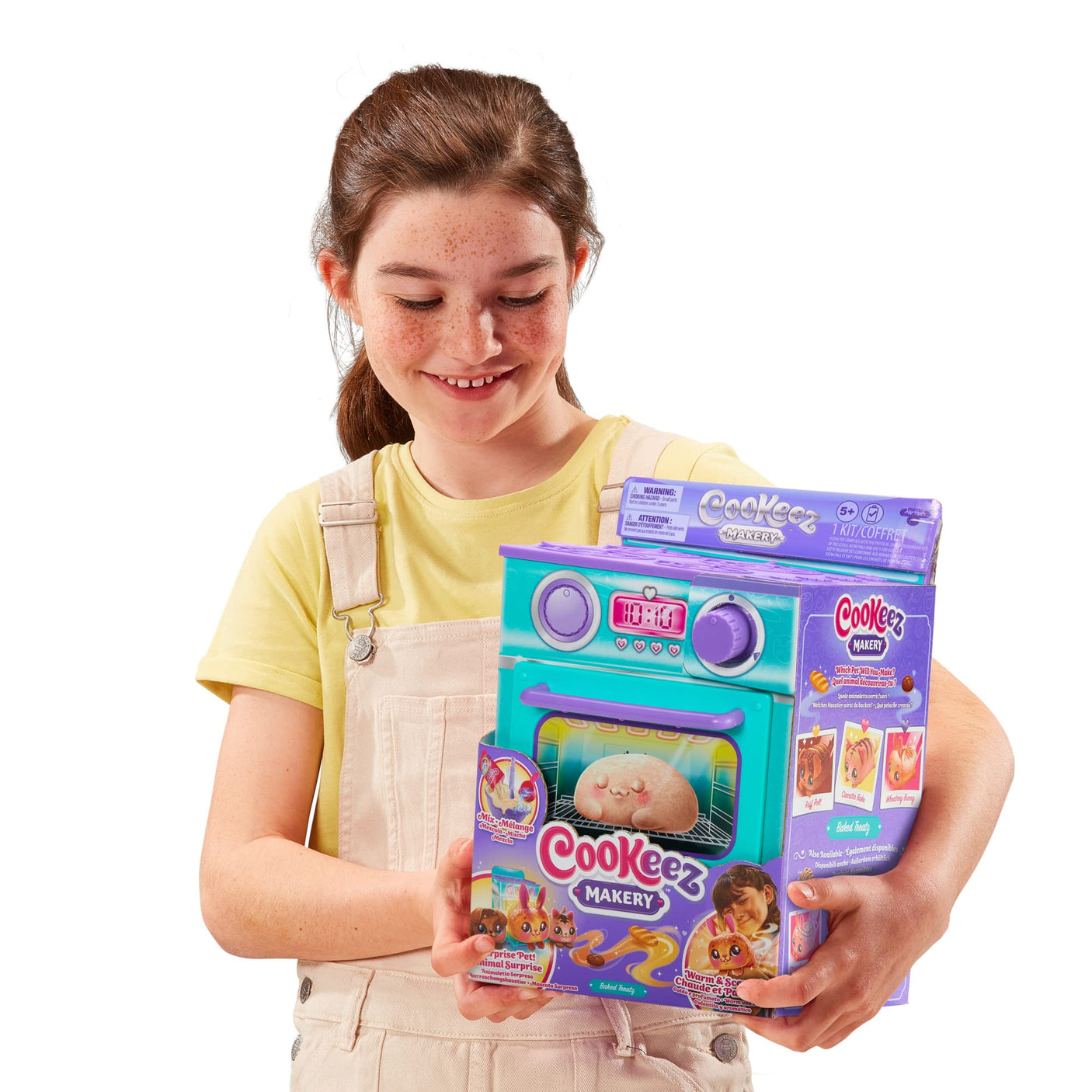Baked Treatz Oven Playset – Interactive Bake & Reveal Toy Oven with Mystery Warm Scented Plush (Barky Bun, Ciacatta Bake, or Wheatney Bunny), Mixing Tools, Dough, & Accessories, 5+