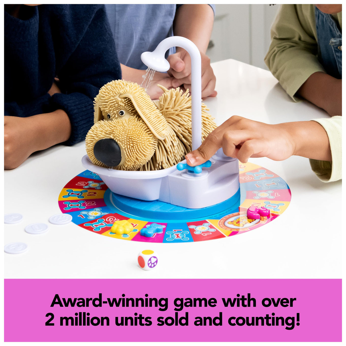 Spin Master Games, Soggy Doggy, The Award-Winning Wet & Silly Kids Board Game for Family Game Night, Interactive Dog Toy, Screenless Activity for Kids & Family, 2-4 Players, for Ages 4 & Up