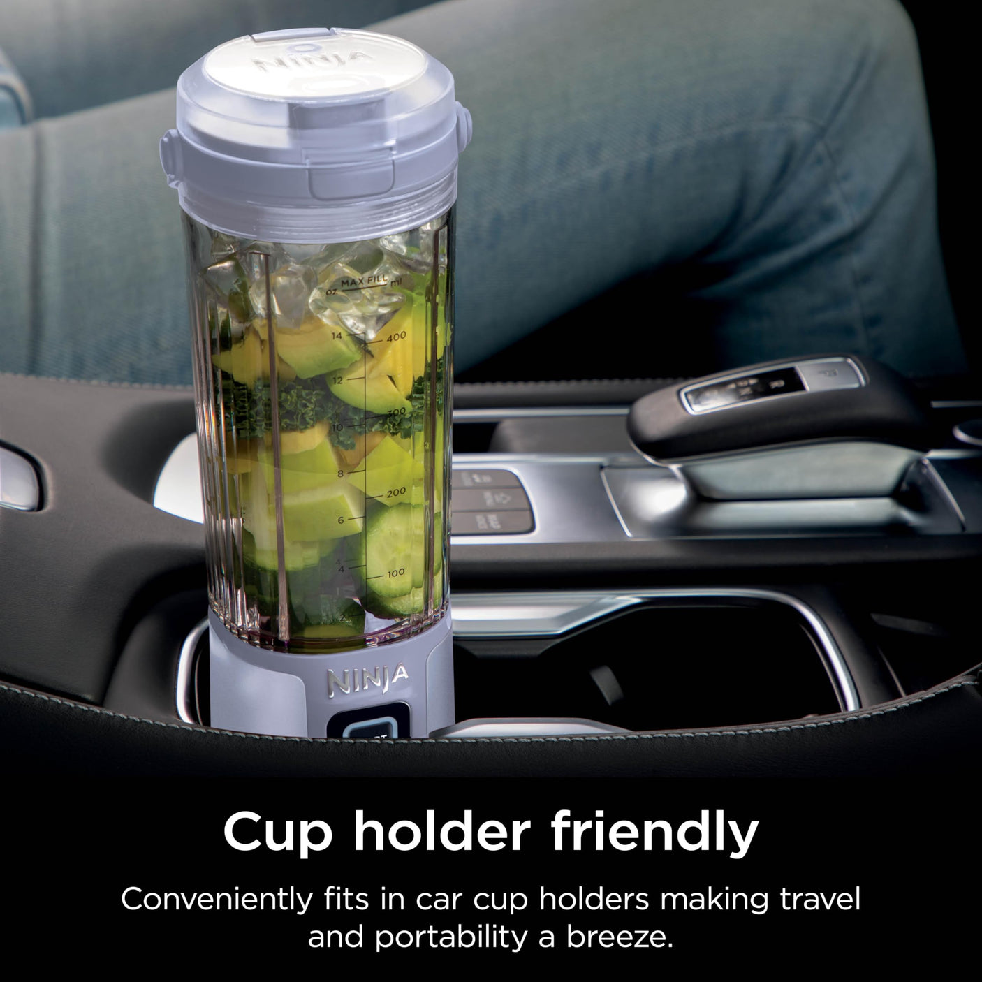 Ninja BC155PS Blast Two-Pack Portable Blender, Cordless, 18oz. Vessel, Personal Blender-for Shakes & Smoothies, BPA Free, Leakproof-Lid & Sip Spout, Rechargeable, Dishwasher Safe Parts, Peach & Stone