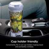 Ninja BC155PS Blast Two-Pack Portable Blender, Cordless, 18oz. Vessel, Personal Blender-for Shakes & Smoothies, BPA Free, Leakproof-Lid & Sip Spout, Rechargeable, Dishwasher Safe Parts, Peach & Stone