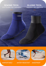 CAPAS 2mm Neoprene Sand Socks, Beach Volleyball Sand Proof Outdoor Socks, Wetsuit Diving Water Socks Keep Warm for Men Women