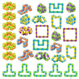 Ganowo 24 Pack Fidget Toy Wacky Tracks Snap and Click Fidgets Sensory Toys Party Favors ,Classroom Reward,School,Valentines Gifts for Adults ,Kids,Teens ,Students