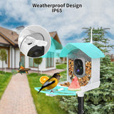 Bird Feeder with Camera,AI Identify Birds Species,Smart Birds Camera with Solar Powered,Auto Record 2K Birds Video in Backyard,Instant Notifications,Ideal Gifts for Family and Bird Lovers,Navy Blue