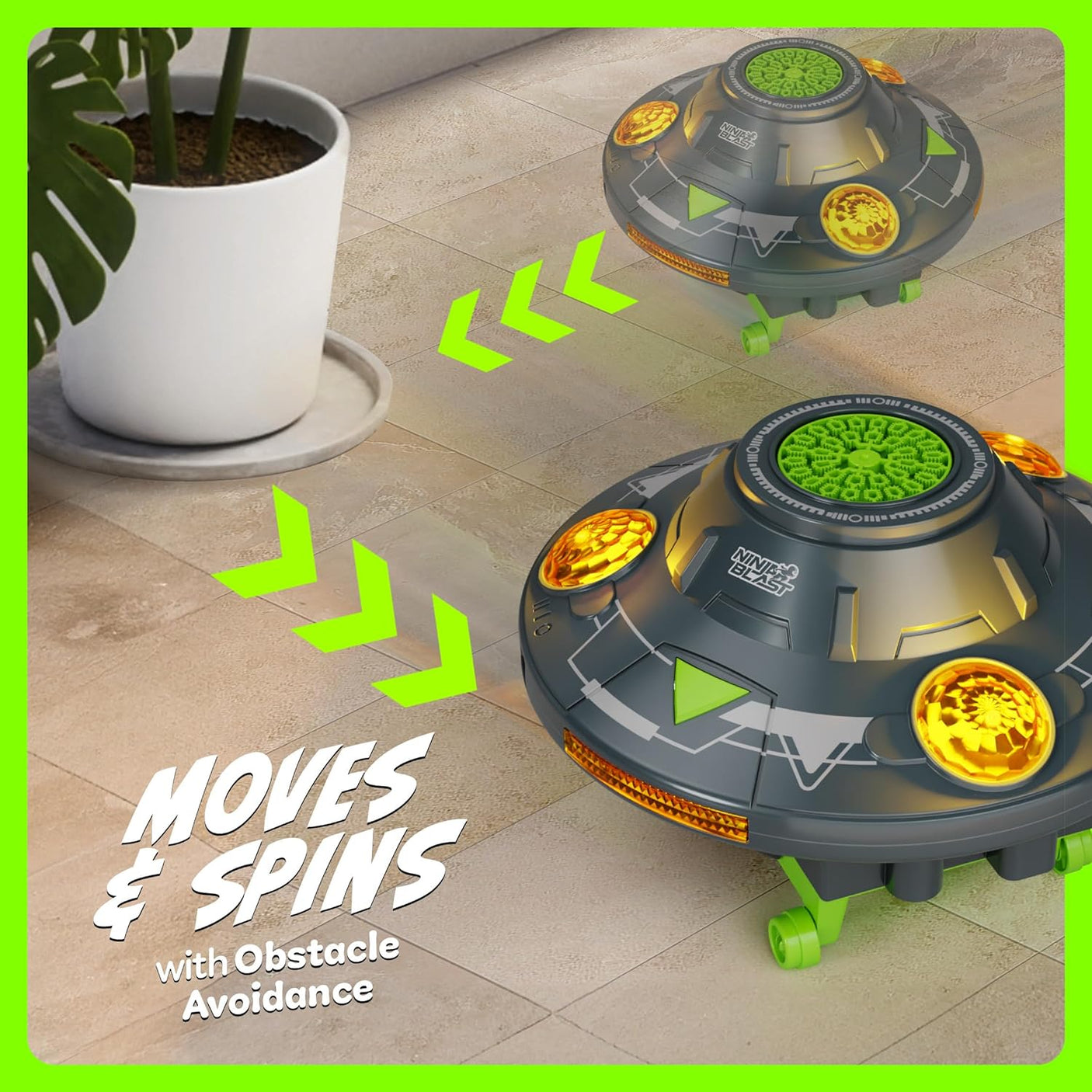 Robot Bubble Machine for Kids - Spins, Moves, Music, Lights - Bubbles Blower, Maker for Boys & Girls - Cool Outdoor Toys - Birthday Gifts for Boy Ages 3 4 5 6 7 8 Year Old Kid Gift